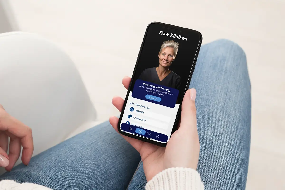 Erbjud digital vård genom din app med Curoflow digital vårdplattform.