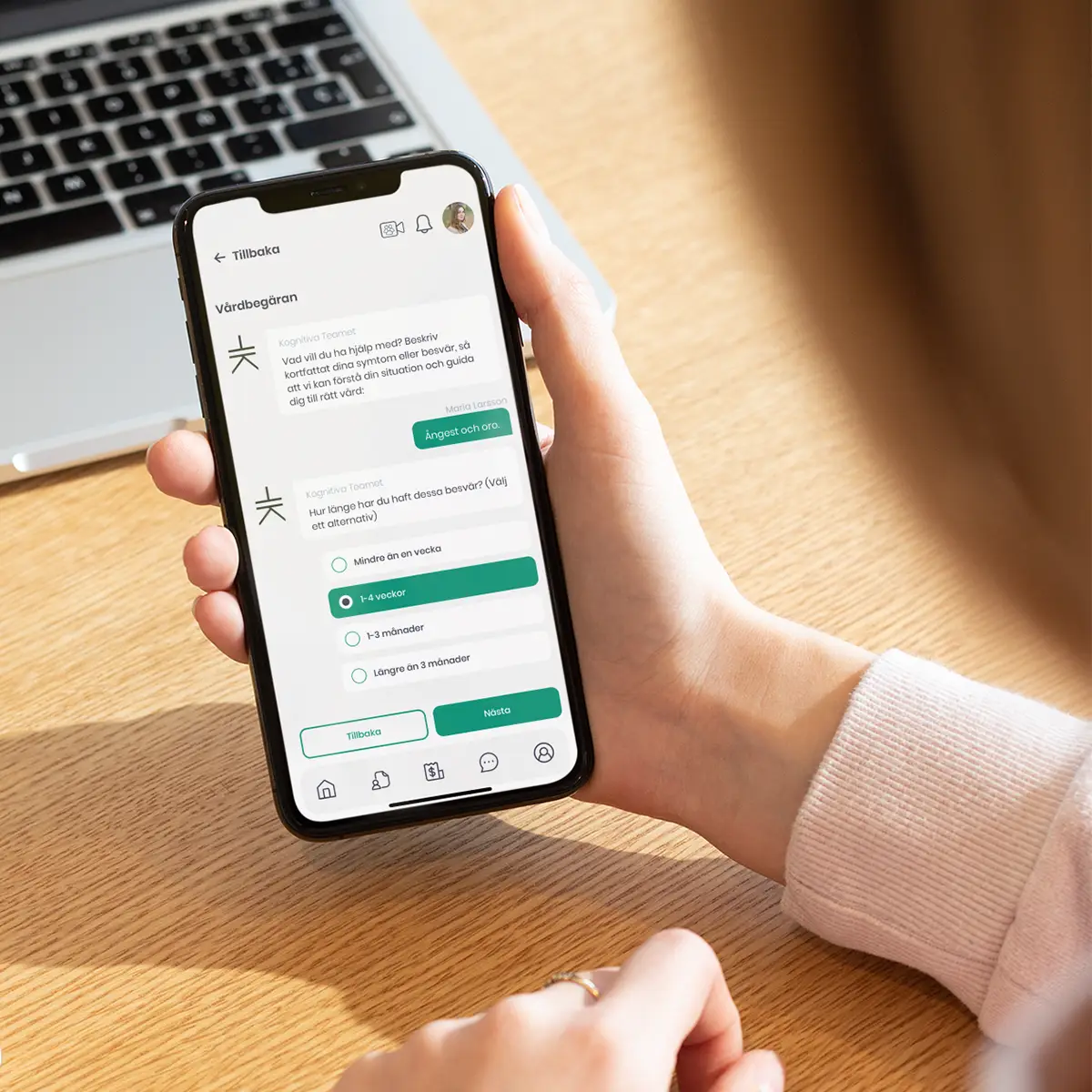 Kognitiva teamet app with forms through Curoflow